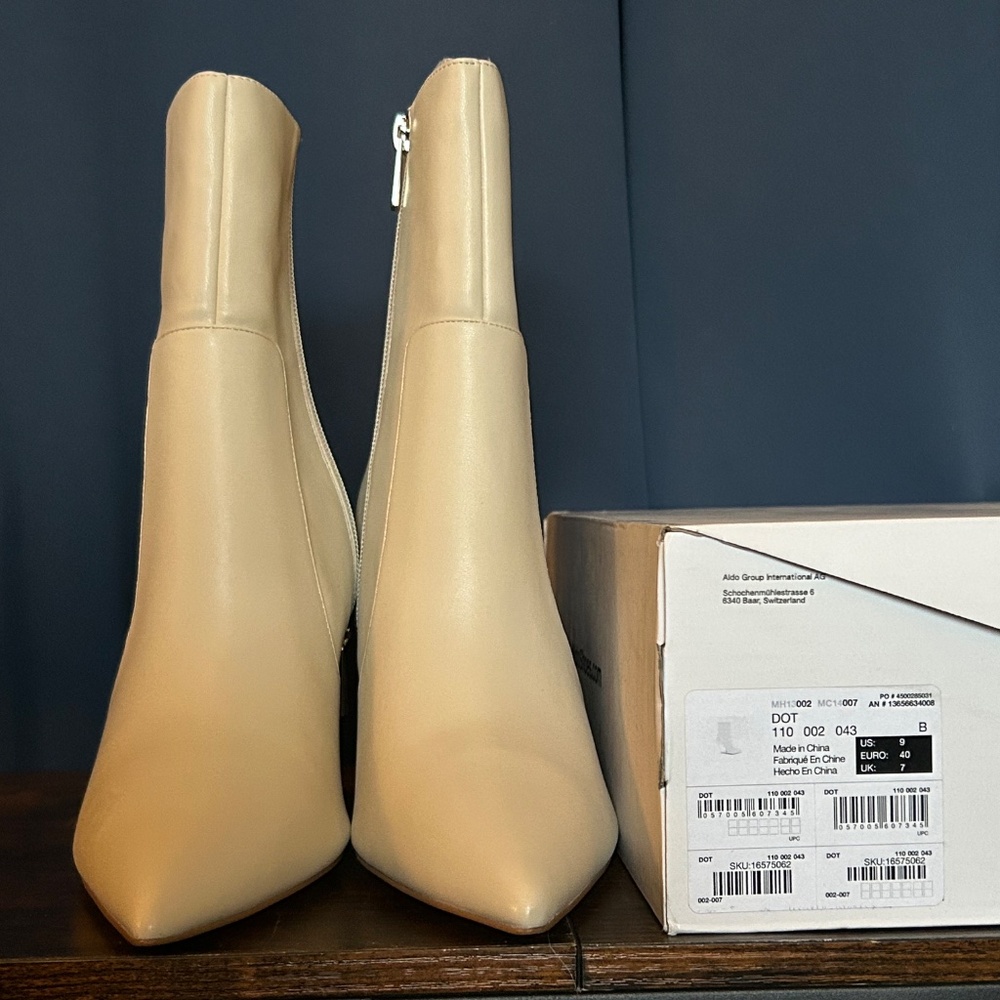 ALDO Dot Ankle Boot with Clear Wedge heel - Picture 3 of 4